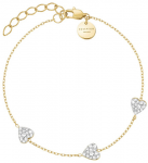 Rosefield Moteri&scaron;ka paauksuota apyrankė su &scaron;irdelėmis JB3HG-J1278