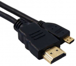 HDMI Kabelis - Caruba Micro HDMI High Speed 5m Gold Plated