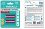 Akumuliatorius Esperanza EZA101R Ni-MH AAA 1000MAH 2vnt.