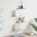 Plūduriuojanti lentyna 4 pcs Rožinė 30 x 9 x 2,5 cm Plienas