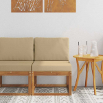 Lauko Vidurinis Sofa Kietos akacijos mediena