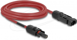Delock DL4 Solar Kabelis 4 mm&sup2; Stecker zu Buchse 3 m raudona