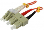 Synergy21 LWL-2-Faser-Patchk. 1,0mtr.LC-SC, 50/125um,OM2, AD=2mm,