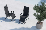 Venture Design Gultas saulės vonioms Vulcano 44x50 cm Juodas plienas