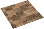 Grindų kilimas 20 pcs Ruda 50 x 50 cm PP