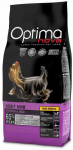 OptimaNova Optima Nova Dog Adult Mini vi&scaron;tiena ir ryžiai sausas pa&scaron;aras &scaron;unims, 2kg