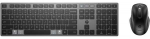 HP 720 Multi-Device Rechargeable Belaidė klaviatūra ir pelė Combo, Wireless, USB + Bluetooth, Mechaninė, QWERTY, Juodas, su pele