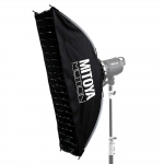 null Ap&scaron;vietimo įranga - MITOYA MOTION STRIP Softbox 30x120cm Bowens, 2 difuzoriai, tinklelis