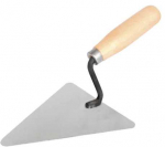 Mūrininko mentelė XTOP, 18 cm, trikampė, metalinė, medine rankena