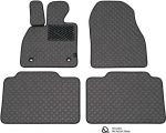 Eko odos kilimėliai QuiltyMats RENAULT CLIO 2005-2012m. (Pilka / pilkos siūlės)