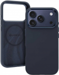 Liavec Silky dėklas su Metal Camera Frame skirtas Apple iPhone 17 Pro Max mėlynos spalvos