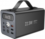 Powerbank Hoco 60000 mAh QC PD 3A 22,5W DC12V with built-in light J138 juodas