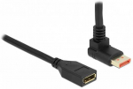 Delock DisplayPort Verl&auml;ngerungskabel Stecker 90&deg; oben gewinkelt zu Buchse 8K 60 Hz 3 m