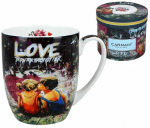 Carmani Puodelis 400ml "Love" dėžutėje