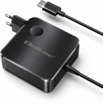 Qoltec 100W GaN Super Fast | USB-C PD | 5-20V | 3-5A | Ne&scaron;iojamas kompiuteris | MacBook | I&scaron;manusis telefonas | + kabelis 1.8m