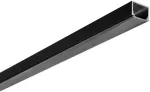 LED profilis su dangteliu ir užbaigimais LINEA, juodas, 2m
