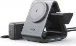 Anker MagGo 737 3 viename belaidė įkrovimo stotelė MagSafe 15 W B25993A1
