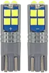 Amio LED CANBUS 10SMD 3030 T10 W5W Baltas 12V/24V