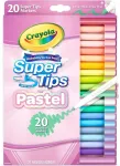 Crayola, Inc. Crayola Super Tips pasteliniai flomasteriai, 20 spalvų
