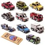 Cardinal Games Pan i Pani Gadżet mediniai 3d dėlionės mini rinkinys 10 automobilių modelių surenkami automobiliai dovana