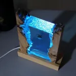Sunicon dervos vandenyno lempa, nardytojų vėžlių dervos lempa, giliavandenio urvo naktinė lemputė, ry&scaron;ki jūros meno lemputė su usb laidu jūros mylėtojams, stalinė meno dekoracija