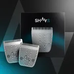 Shav 2&trade; atsarginis skustuvo peiliukas - Cutfree&trade; intymus skustuvas vyrams, &scaron;lapio/sauso plaukų kirpiklis su keičiamu keraminiu peiliuko moduliu, kūno priežiūros priemonė intymioms vietoms ir kūno plaukams, vyri&scaron;kas skustuvas