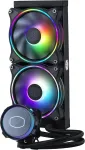 Cooler Master Masterliquid Ml240 Illusion Cpu skysto au&scaron;inimo sistema - Aio vandens au&scaron;inimo sistema, 3-ios kartos siurblys, juoda