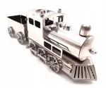 Metalinis traukinio modelis Ps1 sidabrinis Dovana