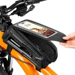 Nooncrazy vandeniui atsparus dviračio rėmo krep&scaron;ys, skirtas mobiliajam telefonui, dviračio i&scaron;manusis telefonas su tpu jutikliniu ekranu, skirtas dviračiams, plento dviračiams, elektriniams dviračiams