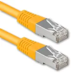 Cat6 ethernet lan patch cord tinklo kabelis cat 6 - 10m geltonas - 1 vnt. sftp pimf lszh varinis