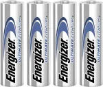 4x Energizer Ultimate Lithium Lr6 Aa R6 L91 1.5v baterija