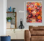 Cicistory pie&scaron;imas pagal skaičius suaugusiems, pie&scaron;imas pagal skaičius, "pasidaryk pats" rankomis tapytas paveikslas ant drobės namų dekoravimui, be rėmo (40 x 50 cm)