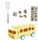 Gertuvė, Kawaii vandens buteliukai mergaitėms, gertuvės mažiems vaikams, žaislinis autobusas, geltonas