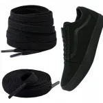 Juodi batrai&scaron;čiai Vans batams, 120 cm ilgio, Old Skool