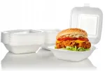 Linpac Stiroporinis konteineris hamburgeriams Didelis Menubox i&scaron;sine&scaron;imui 145x133x75mm 170 vnt.