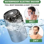 Mini skustuvas vyrams Electric 2025 Portable Mini Shaver Electric Mini Shaver vyrams su Led ekranu Atsparus vandeniui Wet and Dry Shaver Deep Cleaning Shaver dovana vyrams