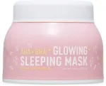 Look At Me, AHA + BHA Glowing Sleeping, Resurfacing, Night Sleeping Mask, 100 ml