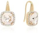 Marmara Sidabriniai auskarai &bdquo;Facet (Light Silk)&ldquo; su Swarovski&reg; kristalais