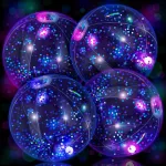 4 x &scaron;viečiantys vandens kamuoliai baseinui, 20 cm &scaron;viečiantis vandens kamuolys, pripučiami led vandens kamuoliai, tinkami vakarėliams prie baseino ir paplūdimyje, vandens žaislas vaikams ir suaugusiems