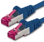 Modemas 1attack.de 0.5 m - Mėlyna - 1 vienetas - Tinklo kabelis Cat6a (10gb/s) S-ftp Cat 6a Lan kabelis - Ghmt sertifikuotas Pimf 500 Mhz Cat5 Cat5e Cat6 Cat6a Cat7 skirtas jungikliui, mar&scaron;rutizatoriui, modemui, internetui
