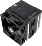 Thermalright Tr peerless assassin 120 digital juodas cpu au&scaron;intuvas su skaitmeniniu ekranu, skirtas kompiuteriams su 6 &scaron;ilumos vamzdeliais, skirtas am4/am5, intel lga1700/1851/1150/1151/1200