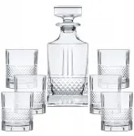 Whisky rinkinys Romantic, 7 d. Stiklinės su grafinu, kri&scaron;tolinės, dovanai
