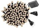 Alfa Led Kalėdinės lemputės 300, 8 programos, papildomas lizdas, &scaron;ilta balta spalva
