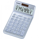 Stalinis skaičiuotuvas CASIO JW-200SC, blizgi melsva sp.