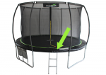 Batuto spyruoklių apsauga Lean Sport Max 183 cm, juoda/žalia