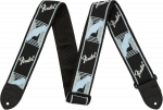 Diržas gitarai Fender BLK/LT Pilkas/Mėlynas MONO STRAP