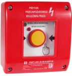 Spamel PWP1-W01-B-11-2LED11\. Rankinis prie&scaron;gaisrinis jungiklis PWP1 (1NO ir 1NC), sertifikuotas CNBOP - 2LED žalia/raudona 24VDC