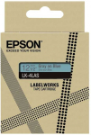 Epson &bdquo;LabelWorks LK-4LAS&ldquo; &ndash; pilkas ant mėlyno fono &ndash; ritinėlis (1,2 cm x 8 m) 1 kasetė(-ės) pakabinimo dėžutė &ndash; juostos kasetė &ndash; skirta &bdquo;LabelWorks LW-C410&ldquo;, &bdquo;LW-C610&ldquo;