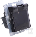Legrand GN.1-KR.Z/U.IP44 Juodas SAUNO
