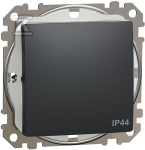Schneider Electric SCHNEIDERE Vienpolis jungiklis Schneider Sedna Design SDD214101 IP44 juodas antracitas dizainas ir elementai